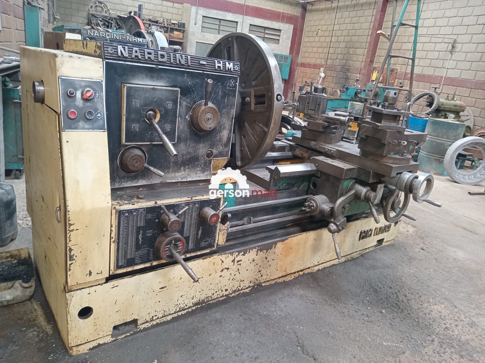 TORNO MECANICO NARDINI HM1000 - 800 X 1000 mm